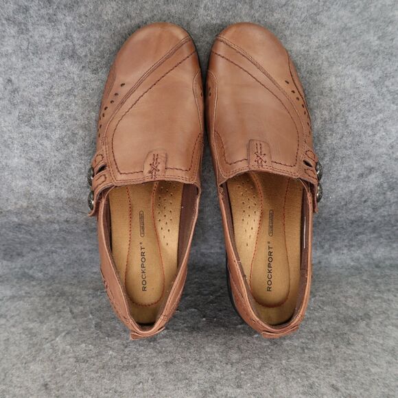 Rockport Shoes Womens 8.5 Daisey Slip On Comfort Leather Artisan Walking Classic - Picture 5 of 13